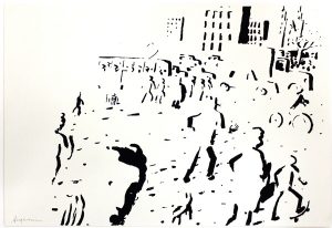 Atomblitz, 1985, Siebdruck