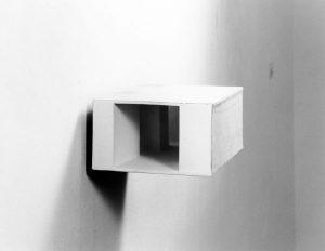 Ohne Titel, 1990, Kartonplastik (Jahresgabe des Museumsvereins)