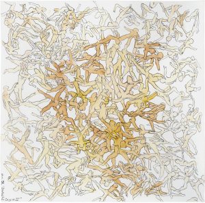 Deutsche Orgie II, 1998, Bleistift und Aquarell auf Papier