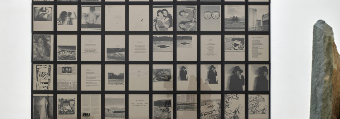 Battlefields, Gardens and Graveyards (Sentimental Scrapbook Displayed) 2002, 50 gerahmte Fotokopien auf Papier: Foto: Achim Kukulies