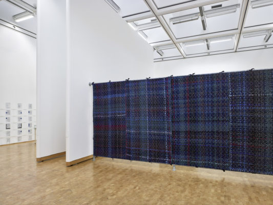 Soft Blockade (Feminist Barricade) 2003-2004, fabric and thread. Photo: Achim Kukulies